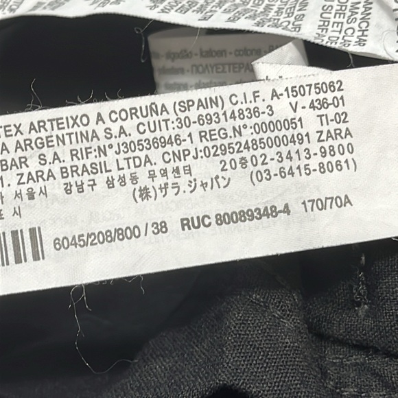 Zara TRF BLACK high waist skinny jeans new FAUX leather sides cotton elastane 6 - Picture 13 of 16